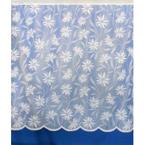 Ascot  White  Net Curtain