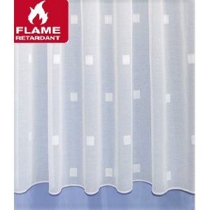 Zita Fire  Retardant  Cream  Cotton Look Net Curtain