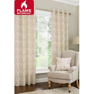 Juliet fire retardant curtains eyelet top