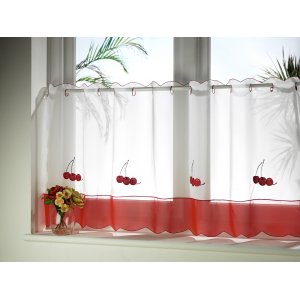 CHERRIES CAFE CURTAIN: width  60