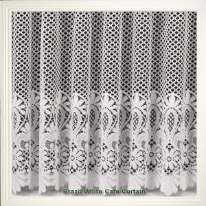 BRAZIL WHITE CAFE CURTAIN