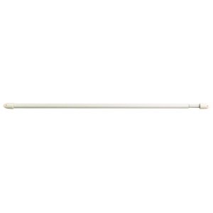 ROUND White  TELESCOPIC  NET CURTAIN POLE