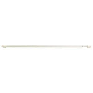 ROUND White  TELESCOPIC  NET CURTAIN POLE