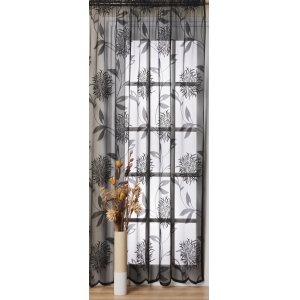 BRIDGET BLACK CURTAIN PANEL discontinued