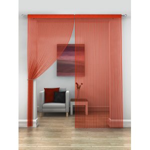 PLAIN RED STRING PANELS PRICE IS PER PAIR