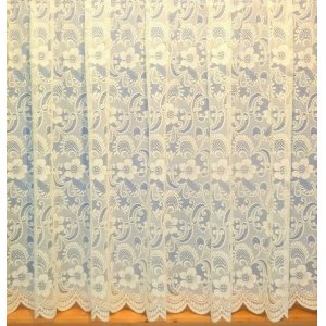 PAMELA CREAM NET CURTAIN: priced per metre