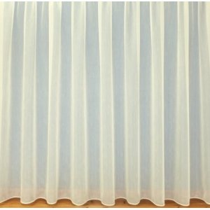 PLAIN CREAM NET CURTAIN: priced per metre