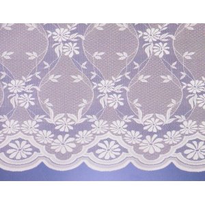 CAMBRIDGE  NET CURTAIN:vintage lace look  priced per metre discontinued limited stock