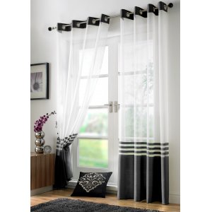 PARK LANE VOILE PANEL RINGTOP:Width 150cm