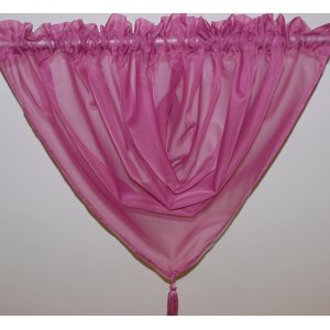 PLAIN VOILE SWAG CERISE: