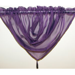 PLAIN VOILE PURPLE SWAG: