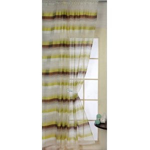 DENVER CHOCOLATE/LIME VOILE PANEL
