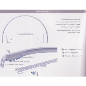 BED CANOPY RAIL:CURTAINS NOT INCLUDED