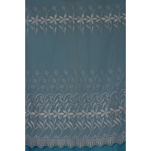 EMILY WHITE EMBROIDERED VOILE