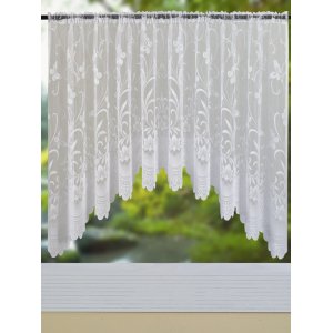 Butterfly White Jardiniere Net Curtain