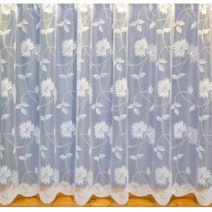 Milan White Net Curtain