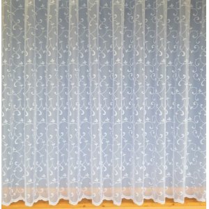 CHANTEL WHITE  NET CURTAIN:priced per metre