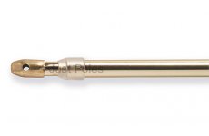 ROUND BRASS TELESCOPIC  CAFE NET ROD WITH HOOKS