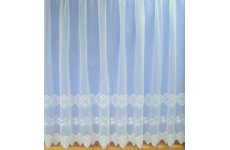 Diamond white embroidered voile