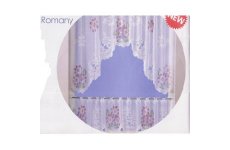 ROMANY LACE CURTAIN SET 59 inches  WIDE total drop 47 inches