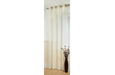 BANBURY IVORY LINEN LOOK  PANEL with eyelet top