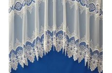 Balmoral White Voile Jardiniere Net Curtain