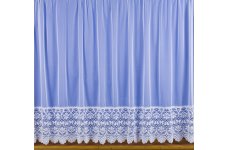 Naomi Lace Base White Net Curtain