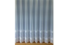 BUTTERFLY BORDER WHITE  EMBROIDERED VOILE PLAIN AT THE TOP hurry limited stock now left