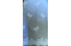 Sherwood White Net Curtain Oak leaf LIMITED STOCK LEFT