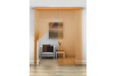 ORANGE STRING CURTAIN PRICED PER PAIR EACH PANEL 230CM DROPX95WIDE