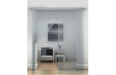 SILVER STRING CURTAINS PRICED PER PAIR EACH PANEL 230CM DROP X 95CM WIDE