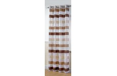 STIRLING BEIGE-BROWN STRIPED EYELET TOP PANEL