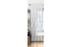 FR TREATED HAMPTON WHITE LACE PANEL EACH PANEL 137CM WIDE