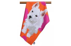 WESTIE TEA TOWEL BY LESLIE GERRY