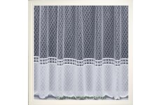 CAPE-TOWN WHITE NET CURTAIN:discontinued design priced per metre