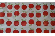 APPLES PVC TABLE COVERING 140CM WIDE PRICED PER METRE