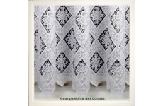 GEORGIA WHITE  NET CURTAIN: priced per metre