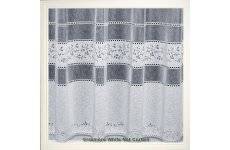 GRASMERE WHITE NET CURTAIN: priced per metre