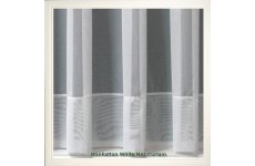 Manhattan Plain White Net Curtain