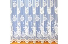 Peony White Net Curtain