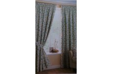 SAKURA DUCK EGG 100% COTTON CURTAINS FULLY LINED WITH OPTION OF EYELET OR PENCIL PLEAT
