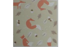 MR FOX NATURAL 100% COTTON 140CM WIDE PRICE IS PER METRE CHANGE QUANTITY IN THE BOX on sale