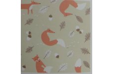 MR FOX NATURAL 100% COTTON 140CM WIDE PRICE IS PER METRE CHANGE QUANTITY IN THE BOX on sale