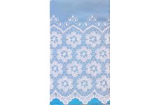 Courtney White Voile Clearance Only 42 inches Drop