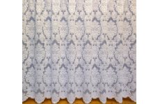 MAXINE WHITE NET CURTAIN: priced per metre