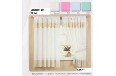 KERRY NATURAL LINEN LOOK WITH PELMET ATTACHED