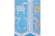 FUNKY COW COLOURED CAFE CURTAINS 24