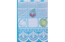 APPLE A DAY CAFE CURTAIN COLOURED