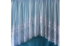 Ashley White Voile Jardiniere Net Curtain