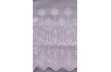 TIANA WHITE EMBROIDERED VOILE